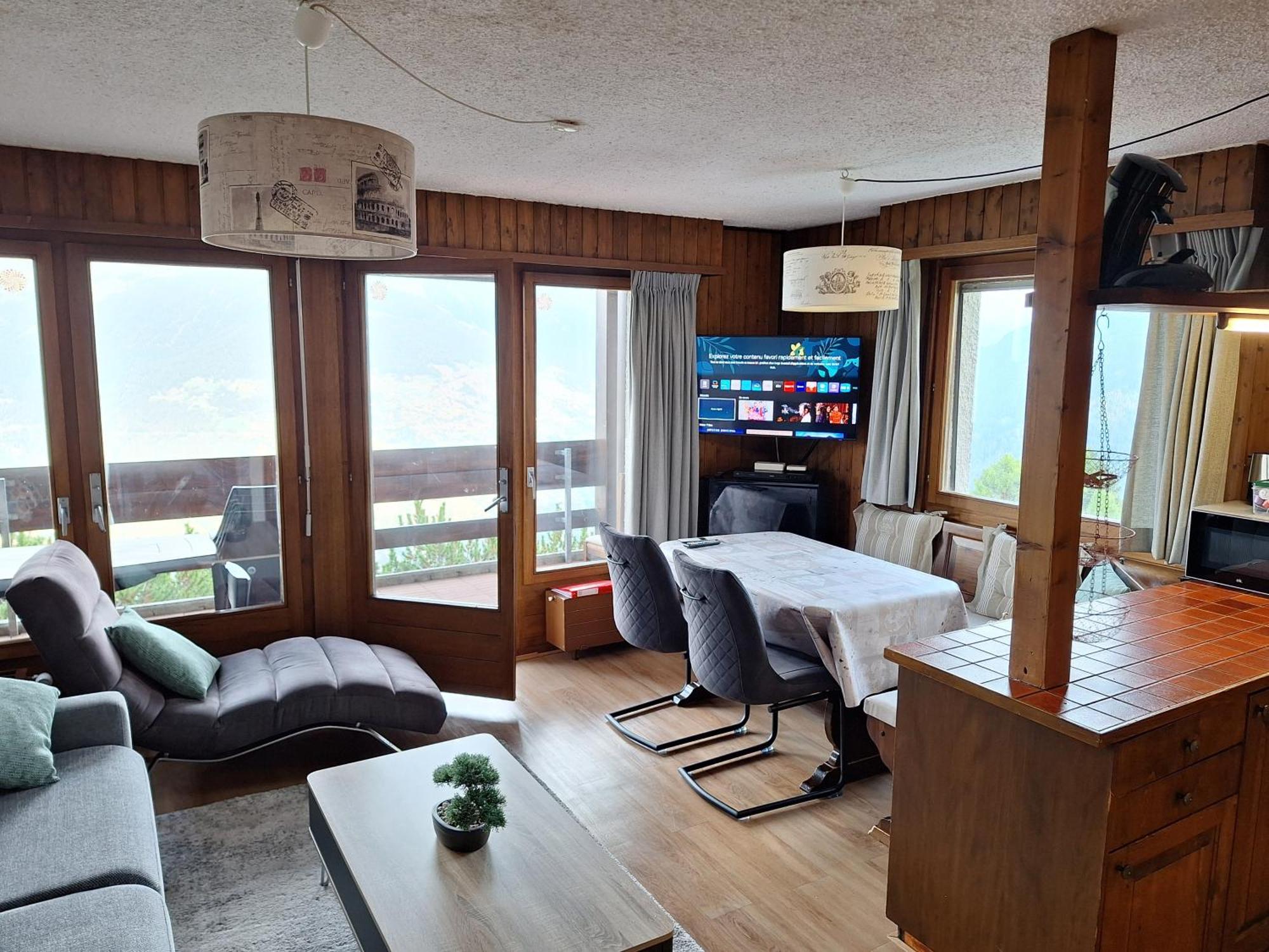 Les Collons1800- Bel Appart 2Pieces-4 Pers-Piscine-Sauna-Parking Int-Wifi Gratuit Vex Exteriör bild